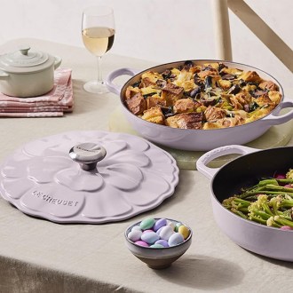 Le Creuset Signature Enameled Cast Iron Petal Braiser