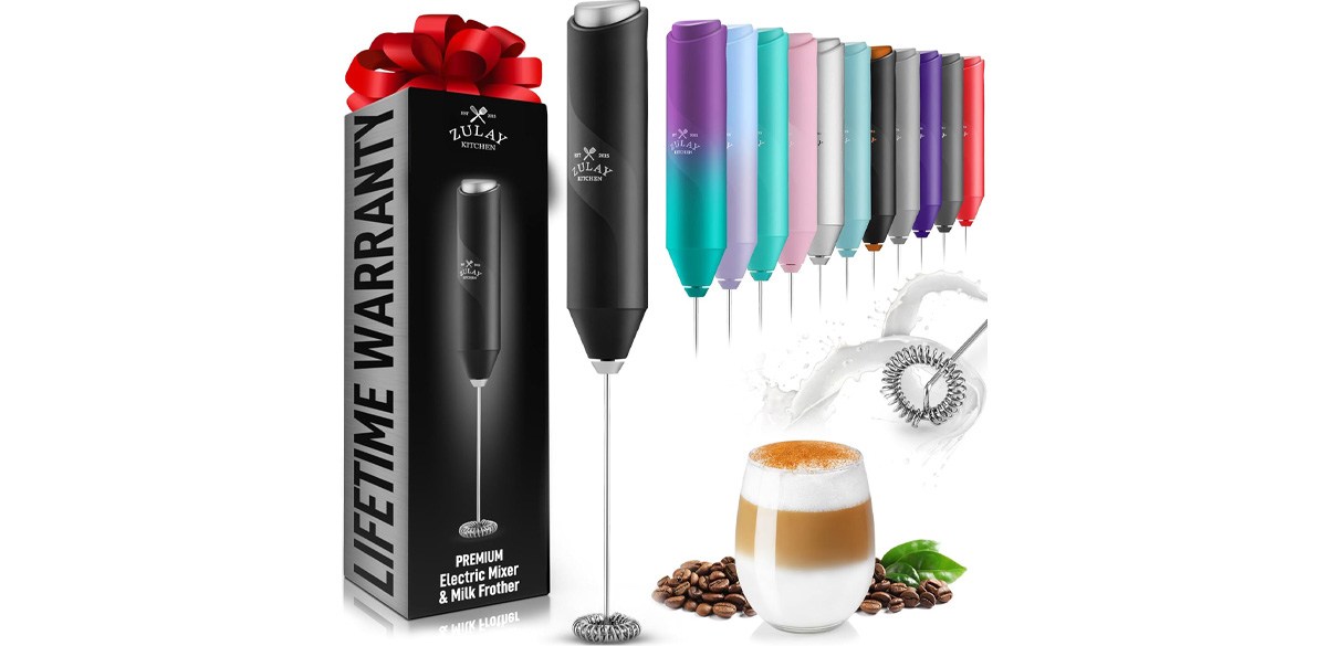 Zulay Kitchen Powerful Milk Frother Wand Zulay Kitchen Powerful Milk Frother Wand
