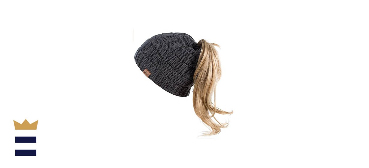 Alepo Women’s Beanie Hat with Ponytail Hole