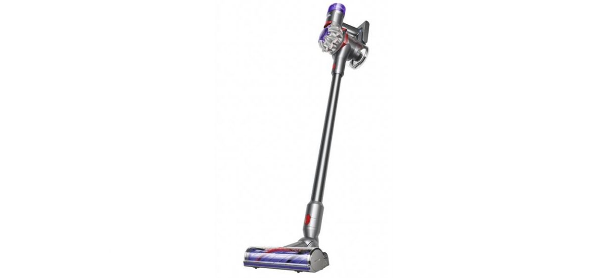 Dyson V8 Plus Cordless Vacuum on white back Dyson V8 Plus Cordless Vacuum on white back
