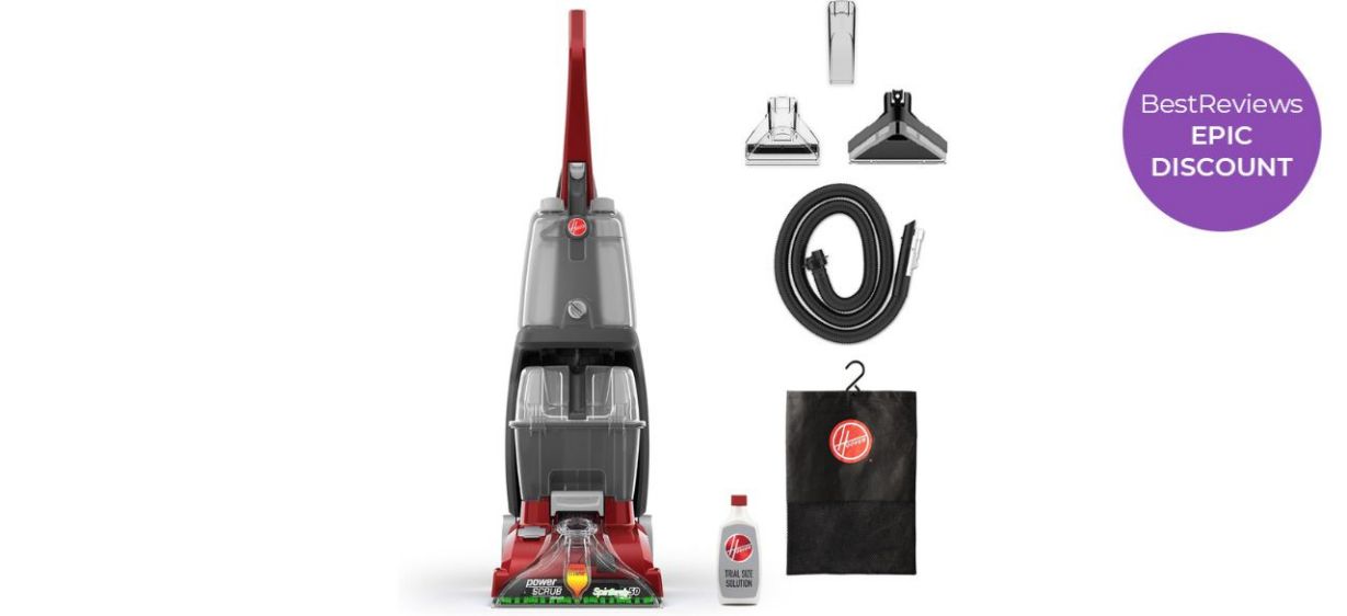 Hoover Powerscrub Carpet Cleaner on white background Hoover Powerscrub Carpet Cleaner on white background