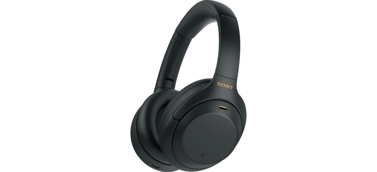 Sony WH-1000XM4 Wireless Premium Noise Canceling Overhead Headphones on white back Sony WH-1000XM4 Wireless Premium Noise Canceling Overhead Headphones on white back
