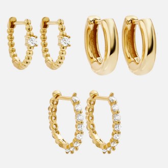BaubleBar Lauren 18K Gold Earring Set