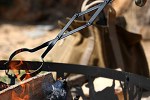 where to store fireplace tongs?