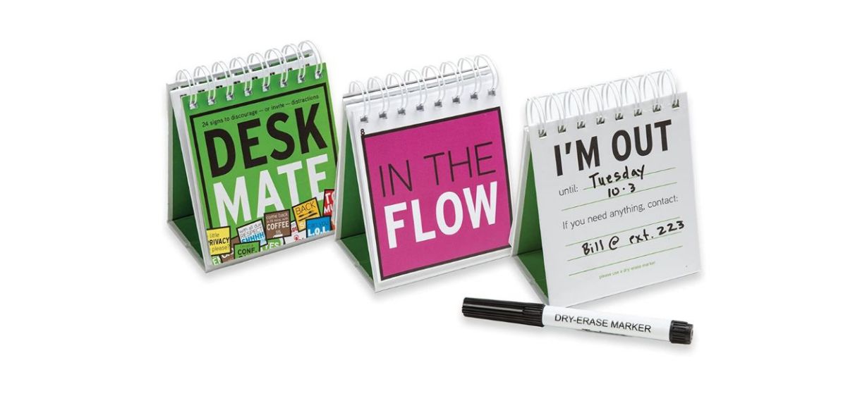 DeskMate 24 Desktop Flip Sign