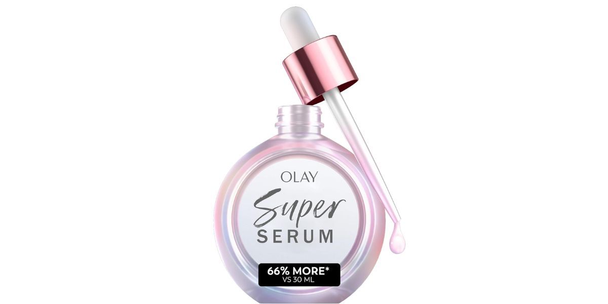 Olay Super Serum on white background