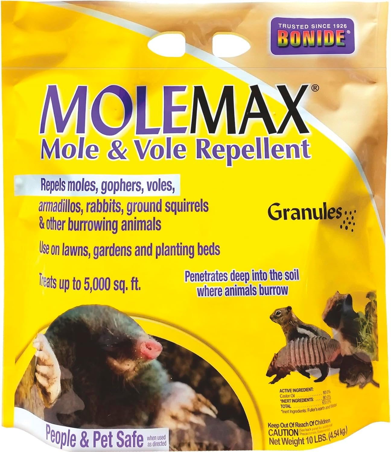 Bonide MoleMax Mole and Vole Repellent Granules