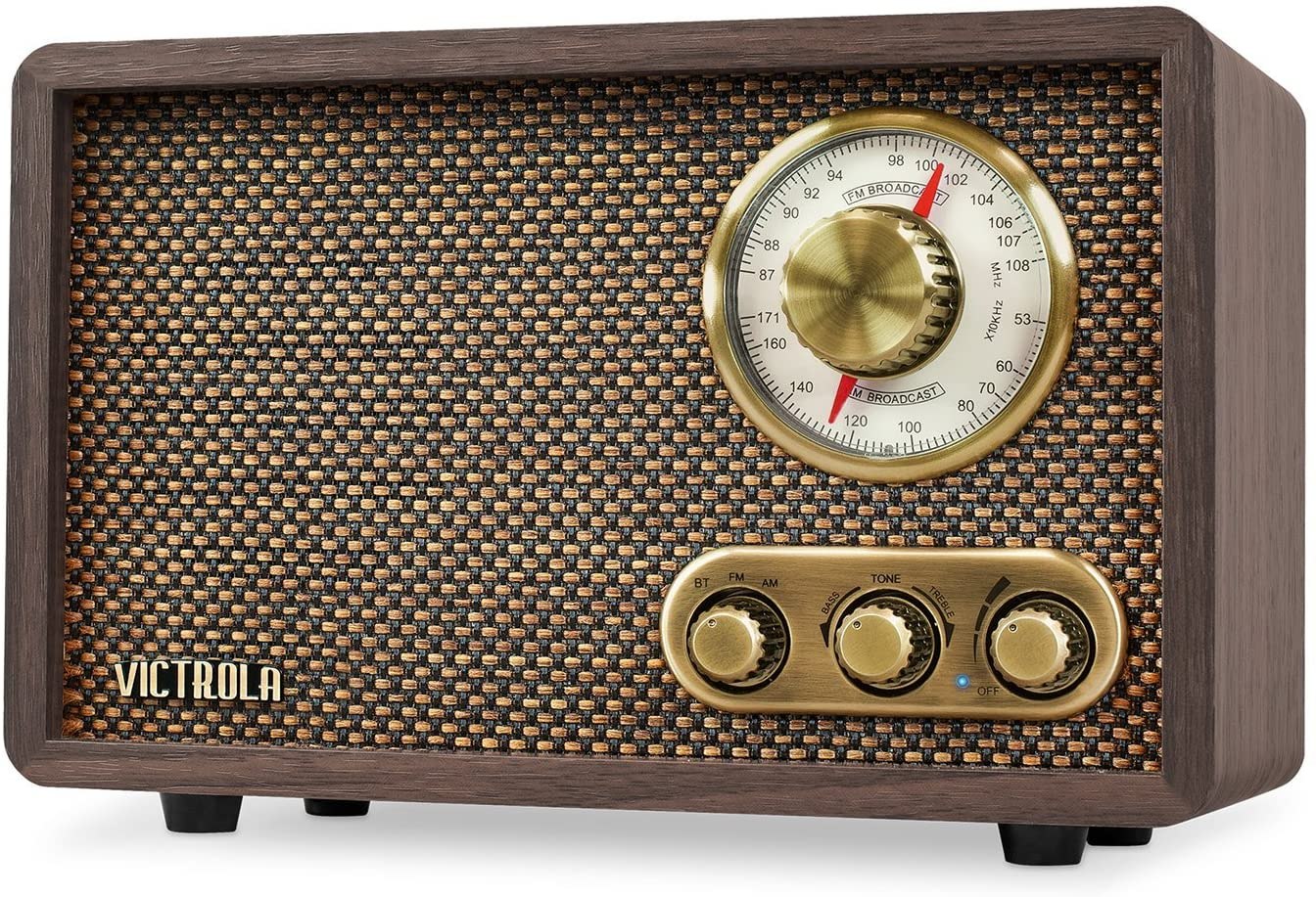 Victrola Retro Wood Bluetooth with Rotary Dial